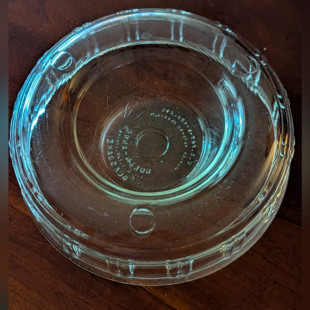 Vintage 1940's GlasBake Glass Queen Anne Bundt Cake Pan Jello Mold Bake